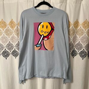 Light blue Drew house long sleeve shirt